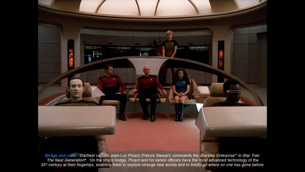 Encounter at Farpoint - bridge crew.