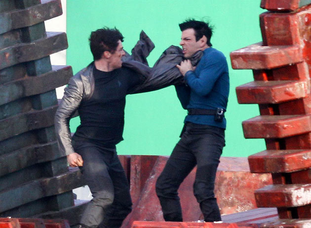 Star Trek 2 - Benedict Cumberbatch and Zachary Quinto.