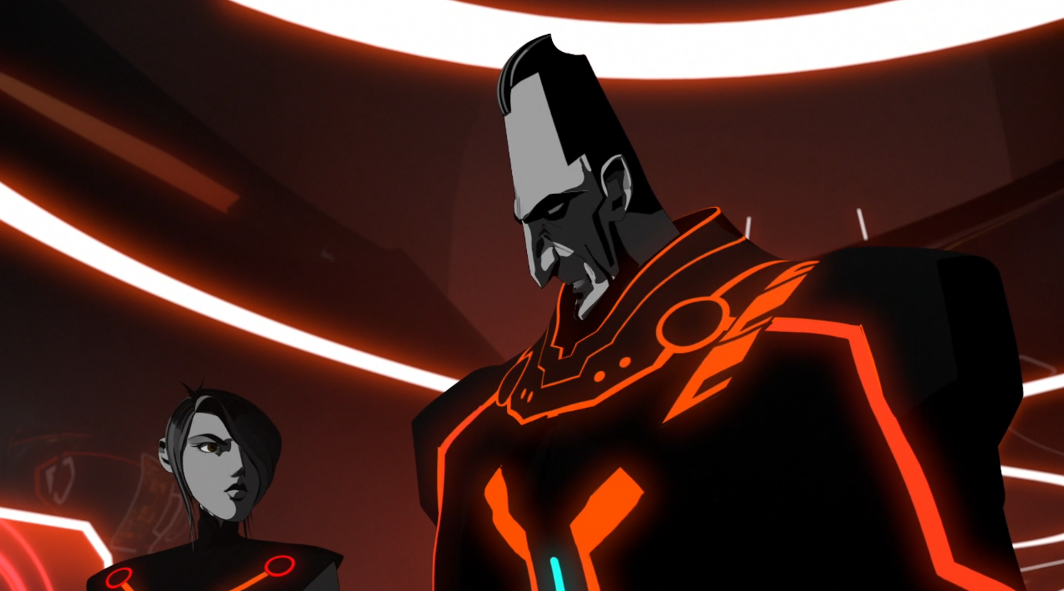 General Tesler and Paige - Terminal - Terminal - Tron: Uprising