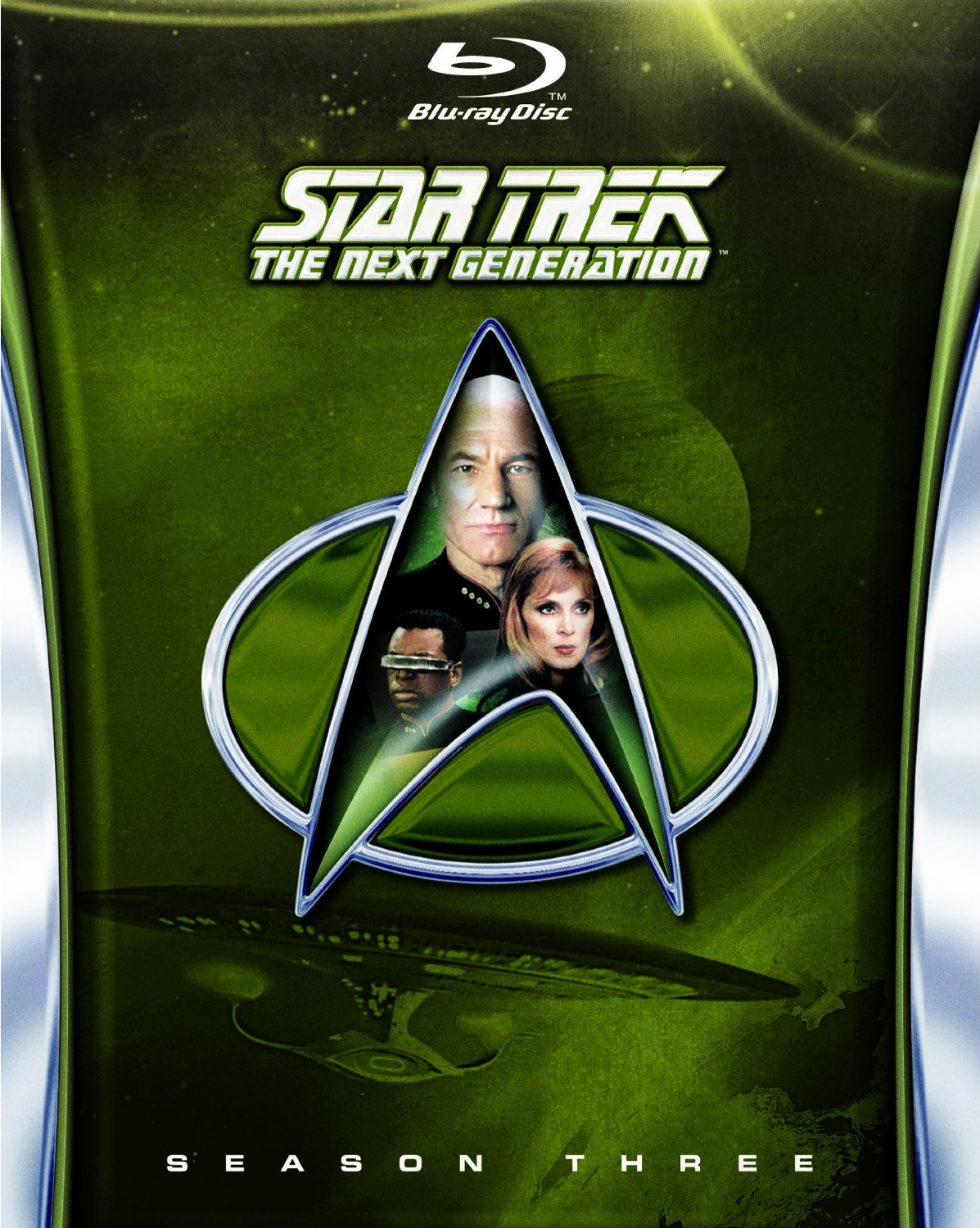 Star Trek The Next Generation Season 3 Blu-ray cover - scifiempire.net