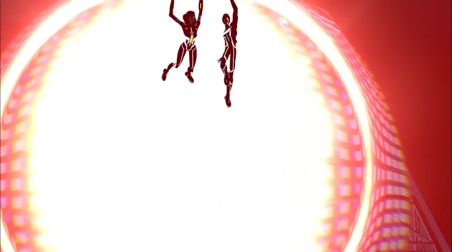 Tron Uprising - Mara and Zed manage to escape the explosion