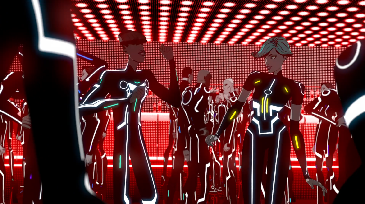 Tron Uprising - No Bounds - Mara and Zed dancing