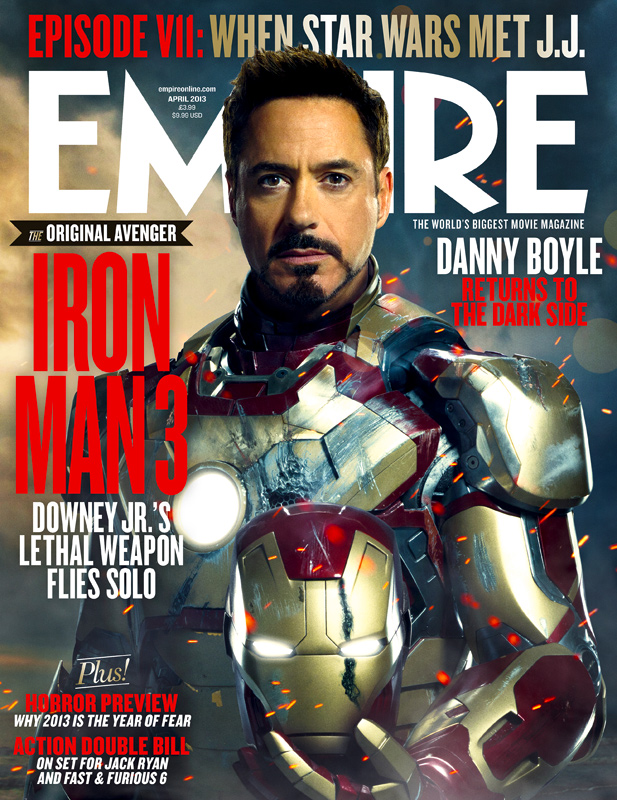 Empire Magazine - Iron man 3 Cover Tony Stark Robert Downey Jr.