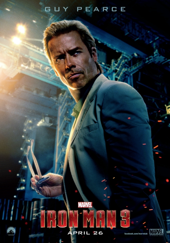 Guy Pearce as Aldrich Killian in Iron Man 3