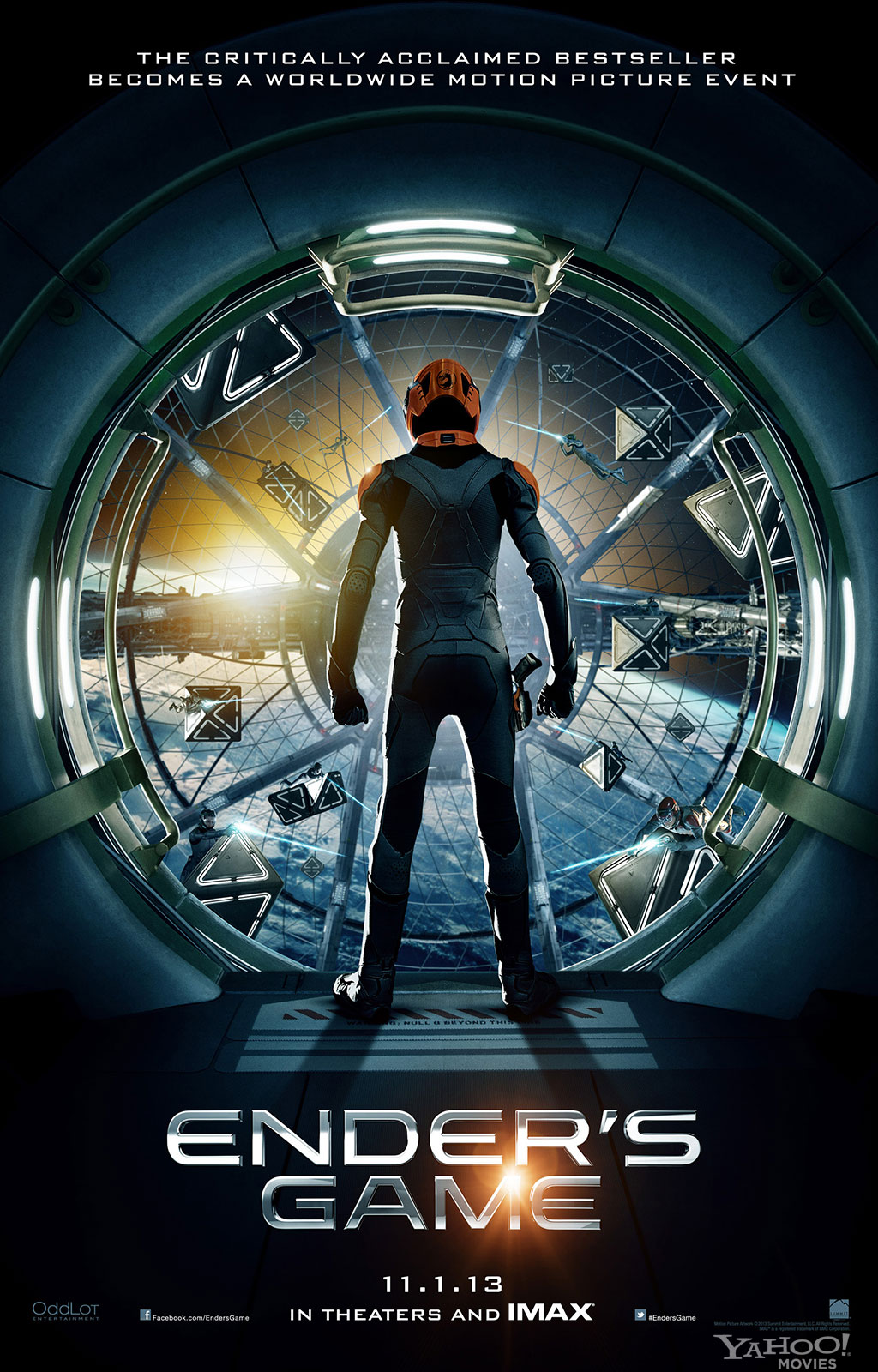 Ender's Game poster with Asa Butterfield as Ender Wiggin - scifiempire.net