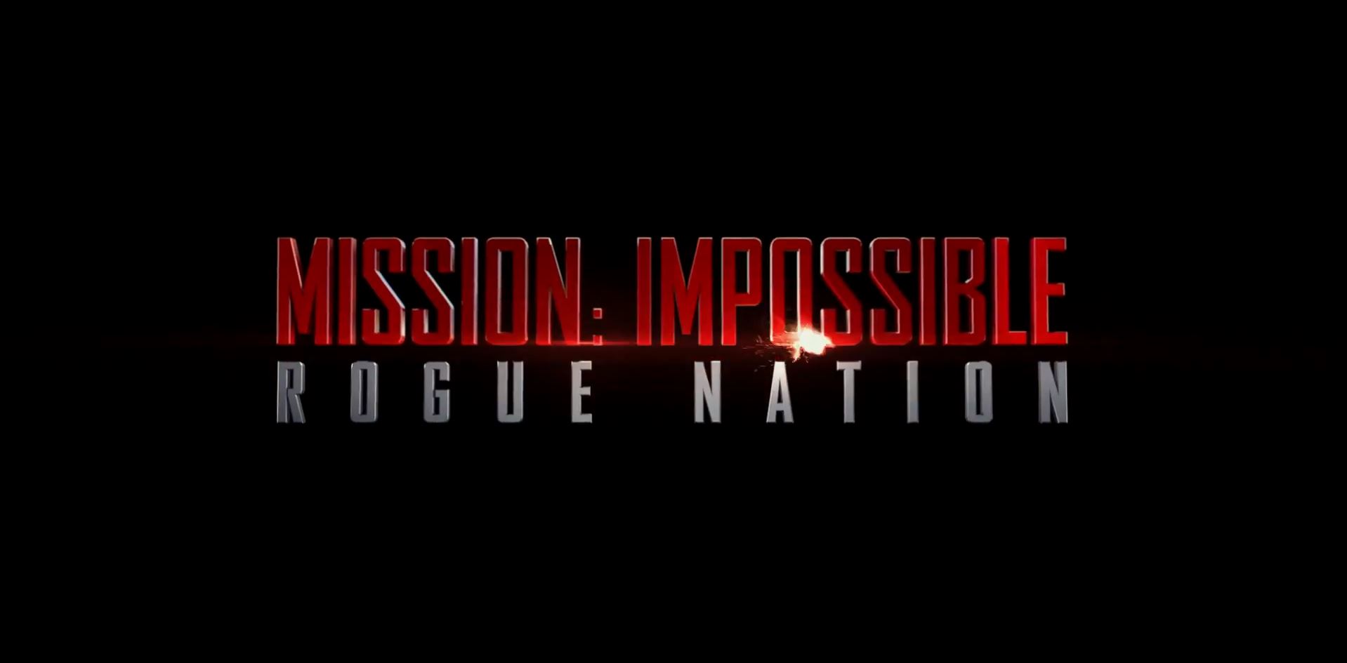 Mission Impossible Rogue Nation title card.