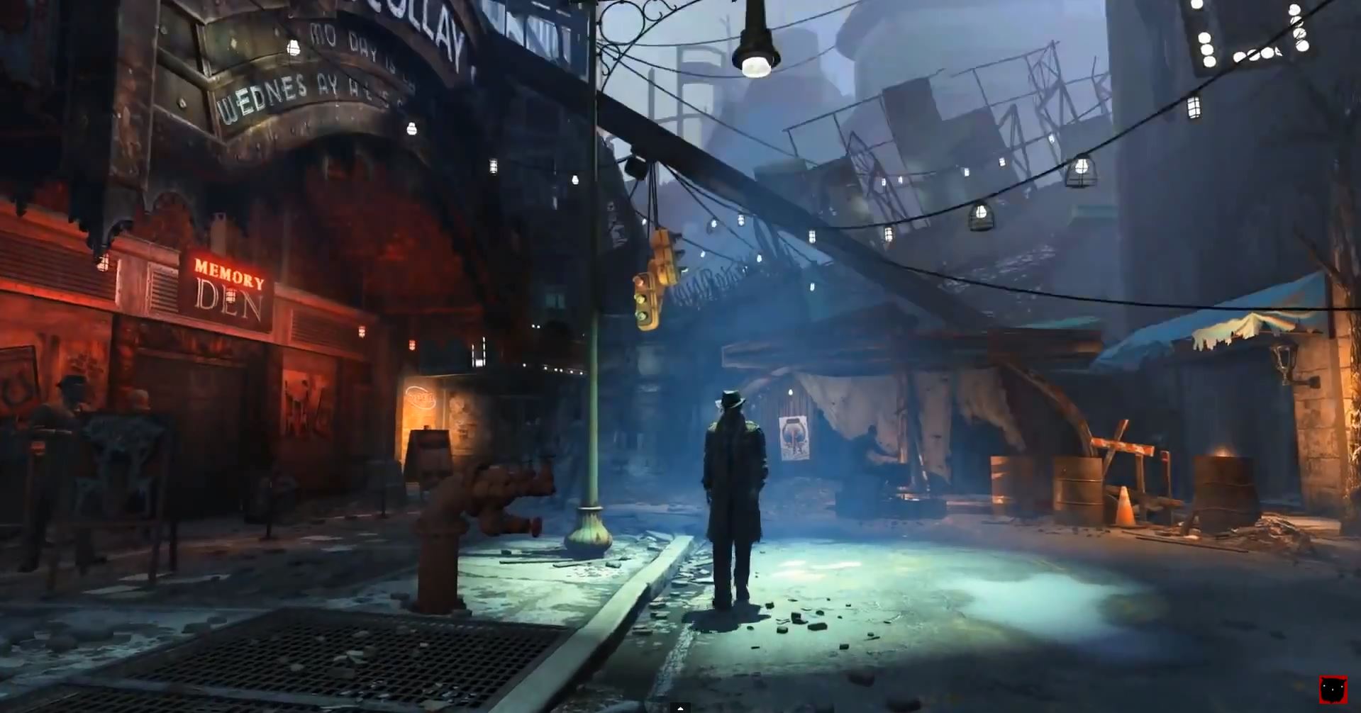 Fallout 4  - cyberpunk trailer city