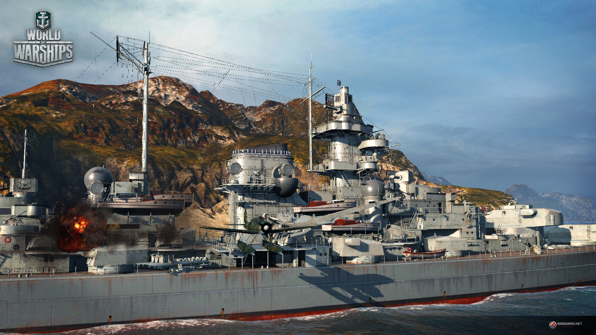 World Of Warships Review. Tirpitz high-res close-up.