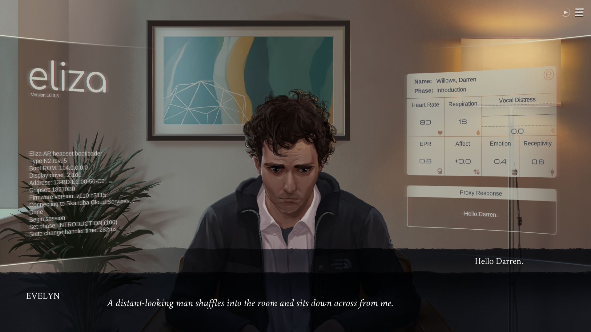 Eliza Review 2 - a visual novel from Zachtronics