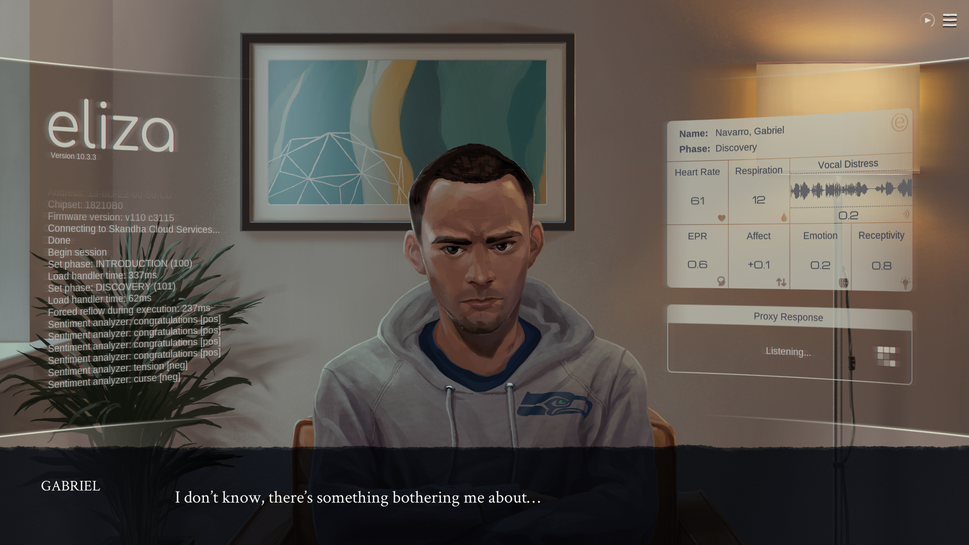 Eliza Review 7 - a visual novel from Zachtronics