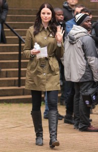 Rachel Nichols filming Continuum Season 2 in Vancouver