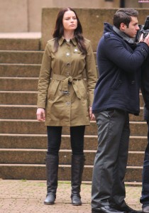 Rachel Nichols filming Continuum Season 2 in Vancouver 2