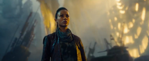 Zoe Saldana as Uhura in Star Trek Into Darkness