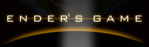 Ender's Game movie banner - Asa Butterfield and Abigail Breslin