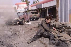 Miles Matheson (Billy Burke) wounded - Revolution The Last Stand