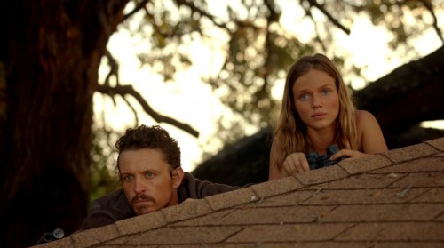 Monroe (David Lyons) and Charlie Matheson (Tracy Spiridakos) finally make it to Willoughby - Revolution