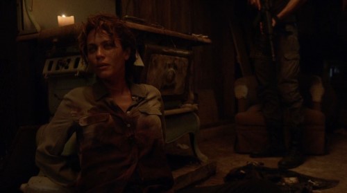 Revolution - Justine Allenford (Nicole Ari Parker) after being shot to death by her husband