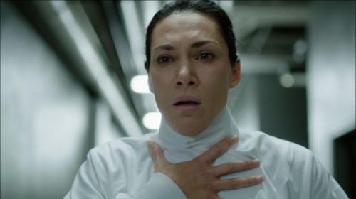 Helix - 274 - Dr. Julia Walker (Kyra Zagorsky) approached by infected Sulamani