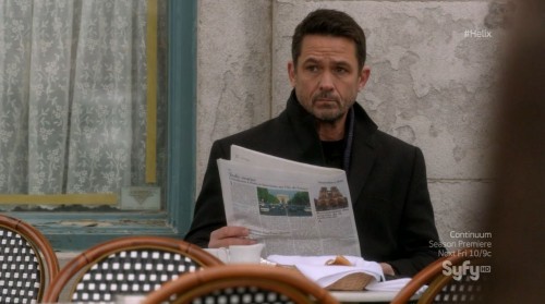 Helix season 1 finale - Billy Campbell as Dr. Alan Farragut in Paris