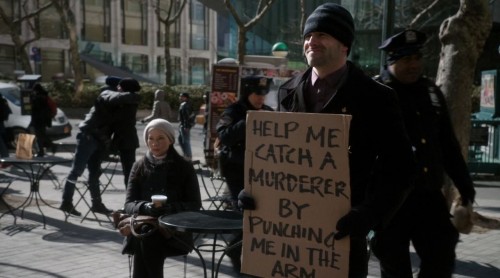 Elementary S2E19 The Many Mouths of Aaron Colville - Sherlock with sign help me catch a murderer