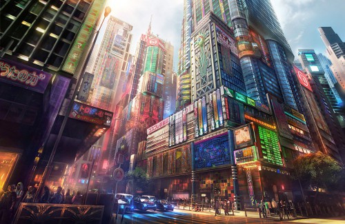 Cyberpunk city by Iroshi - A Day In The Future Chapter 10 Released