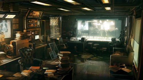 A Day In The Future Chapter 15 Released - Cyberpunk office
