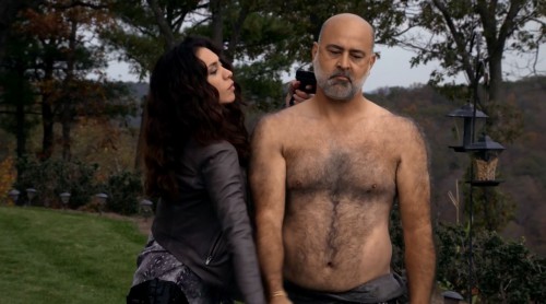 Mozhan Marnò as Samar Navabi capturing Hassan - The Blacklist S2ep7 The Scimitar Review