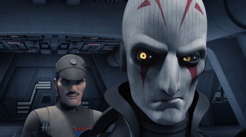 The Inquisitor recieving information. Star Wars Rebels Gathering Forces Review