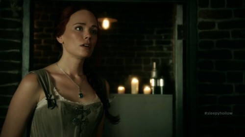 Katia Winter in corset as Katrina Crane - Sleepy Hollow S2Ep11 The Akeda Review