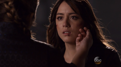 Chloe Bennet as Skye confronts her mother. Agents Of SHIELD Season 2 Finale Review.