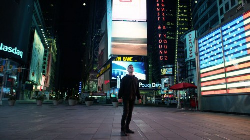 Elliot (Rami Malek) standing in Times Square - Mr. Robot Season Finale Review