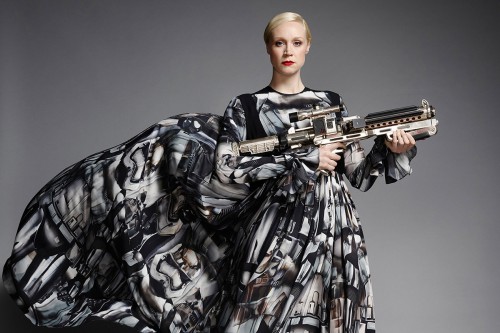 Giles Deacon dresss The Force Awakens Gwendoline Christie