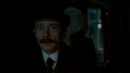 Watson pursued by the The Abominable Bride