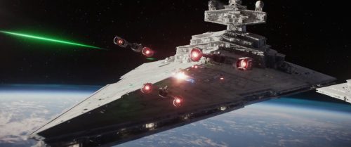 Rogue One - Star Destroyer under attack