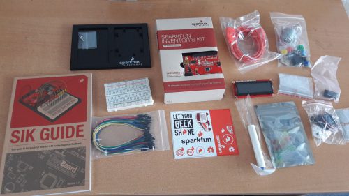 SparkFun Inventors Kit all components