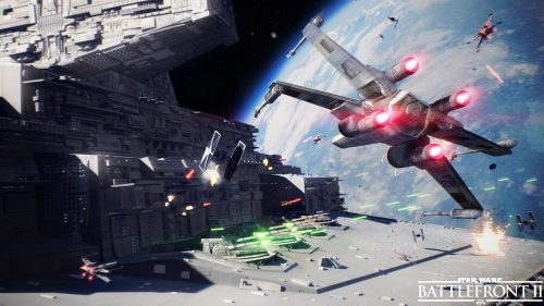 Star Wars Battlefront 2 - X-wing and Tie fighter