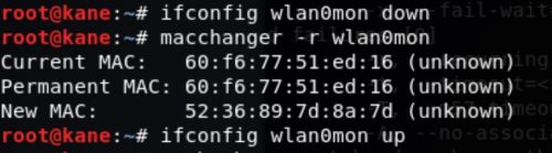 Macchanger wireless hacking