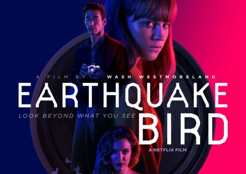 Earthquake Bird poster starring Alicia Vikander