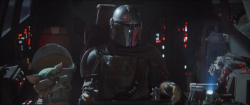 The Mandalorian Chapter 3 The Sin Review - baby Yoda and Mando played by Pedro Pascal