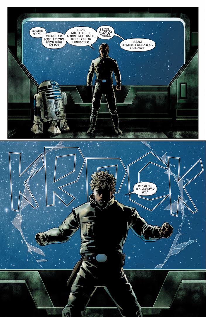 Star Wars (2020) #1 - Luke Skywalker using the dark side
