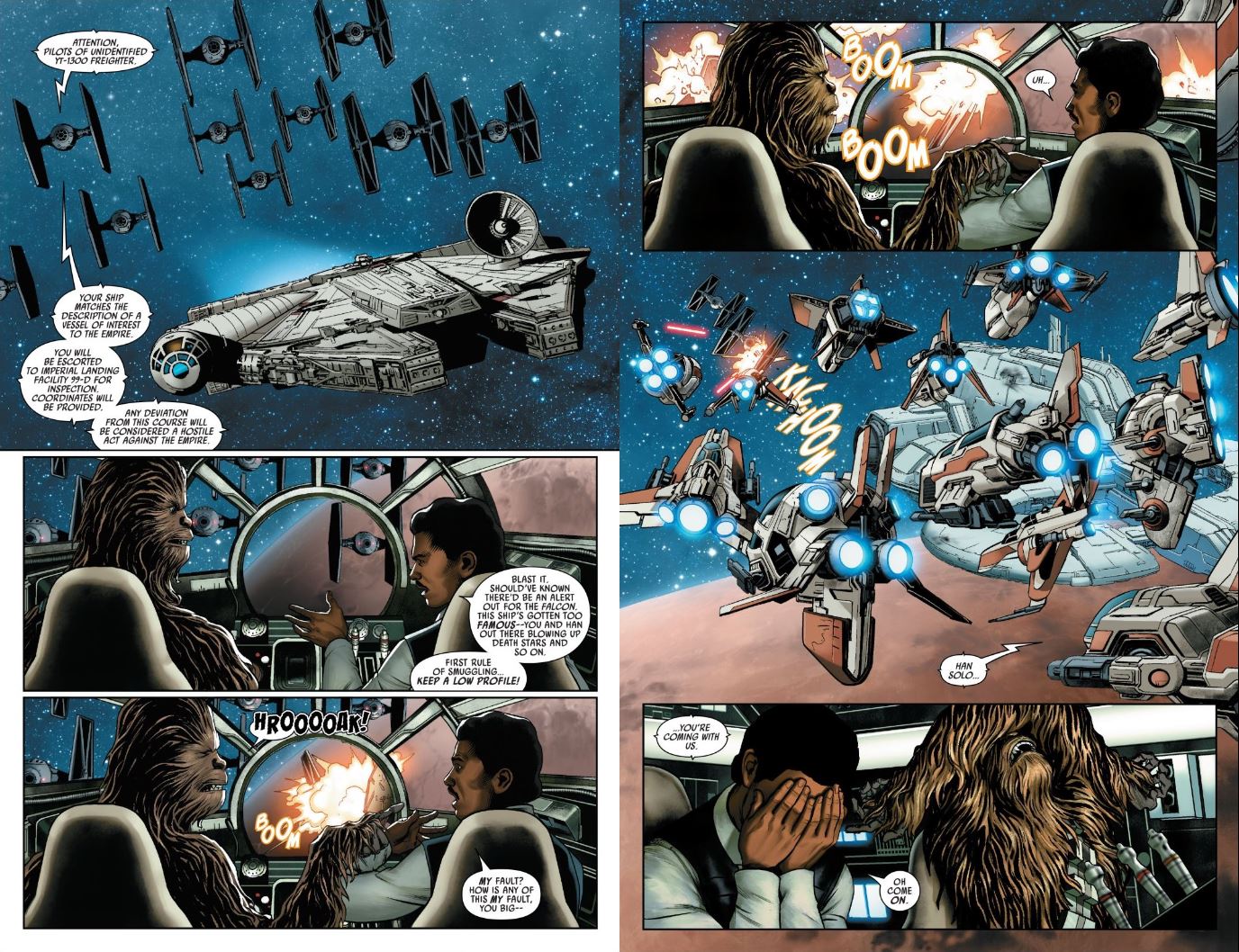 Star Wars (2020) #2 Lando and Chewbacca arrive at Tatooine