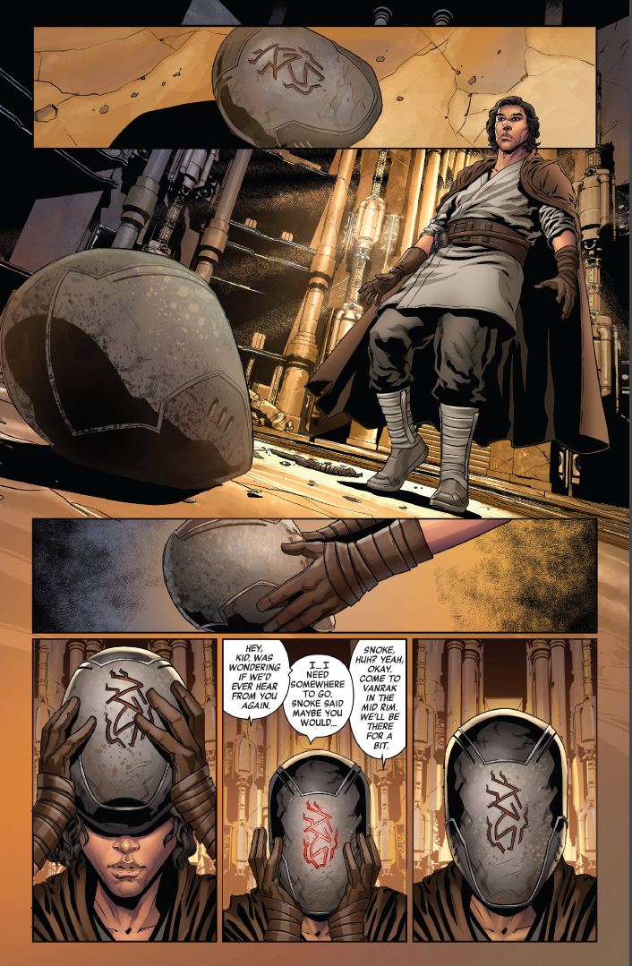 Star Wars The Rise of Kylo Ren Issue 2 Ben finds the mask of Ren