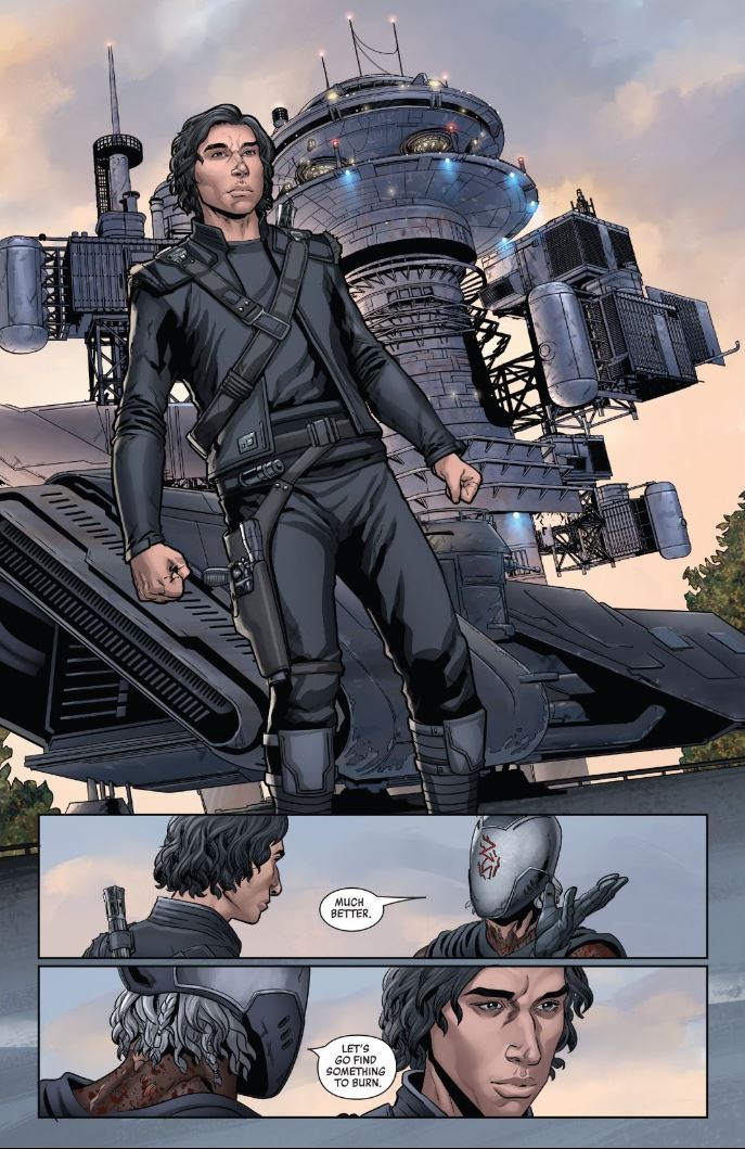 The Rise of Kylo Ren Issue 3 - Ben Solo dark outfit