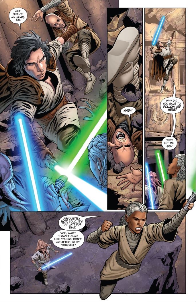 The Rise of Kylo Ren Issue 3 - Ben Solo fights Voe Hennix and Tai