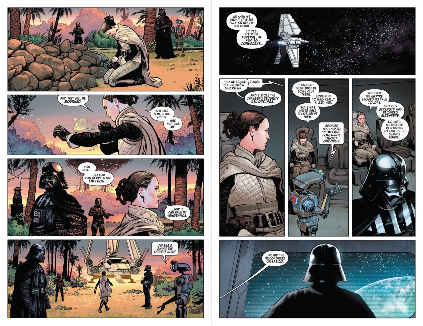 Review Issue 2 Star Wars Darth Vader (2020) - Vader and Sabe travel to Naboo