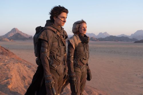 Dune 2020 - Timothee Chalamet as Paul and Rebecca Ferguson as Lady Jessica