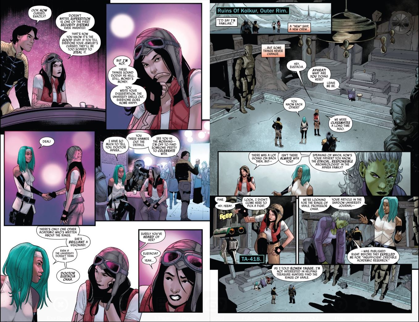 Star Wars Doctor Aphra (2020-) # 1 Eustacia and Detta