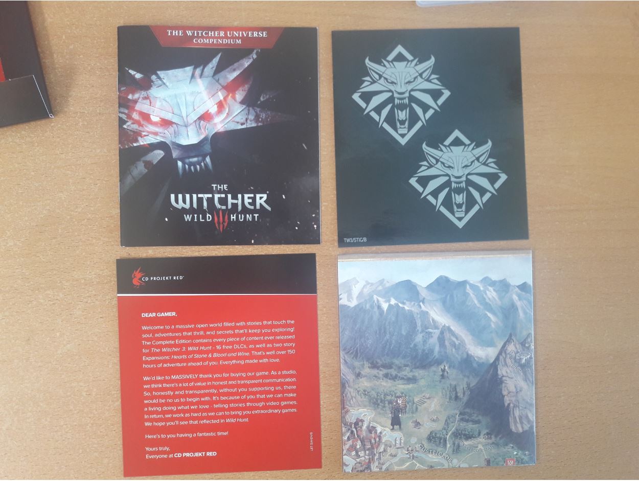 The Witcher 3 Complete Edition Switch goodies