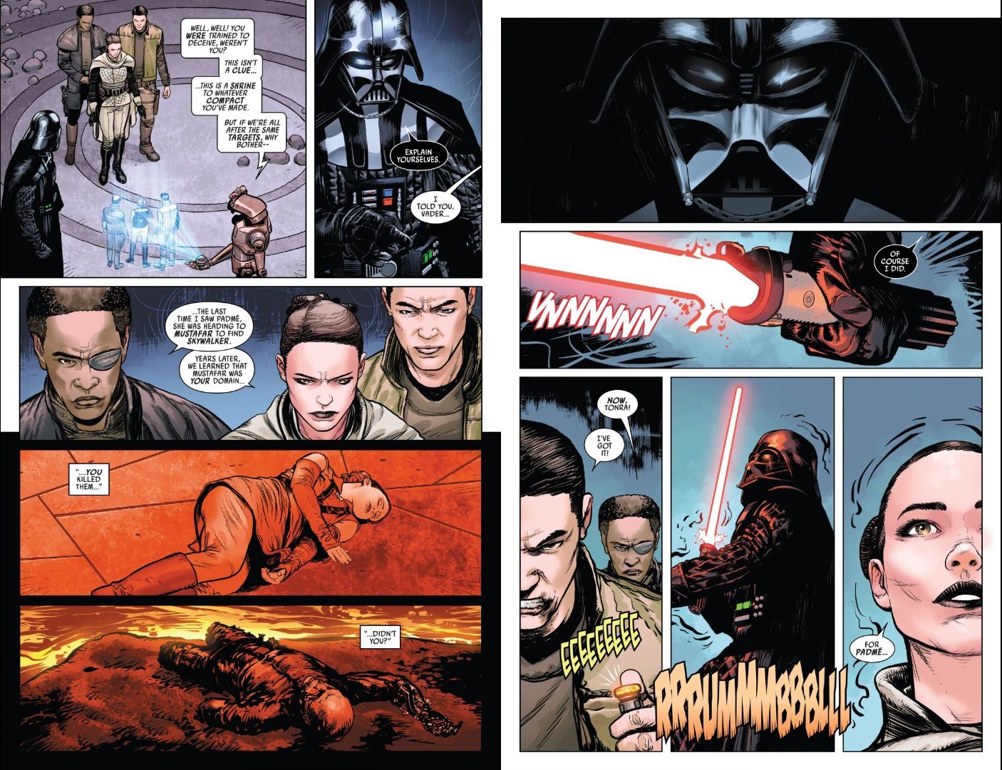 Issue #3 Star Wars Darth Vader Sabe confronts Vader