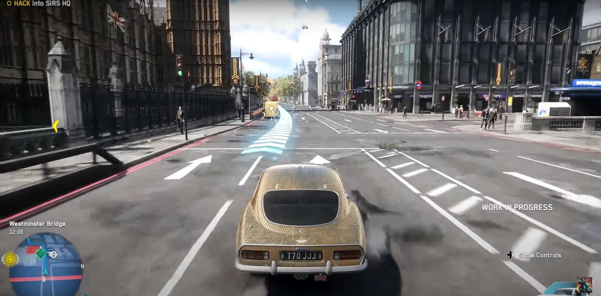 Watch Dogs Legions driving through London